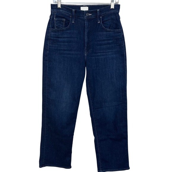 MOTHER The Rambler Zip Ankle in Animal Instinct Dark Wash Size 28 - Picture 2 of 9